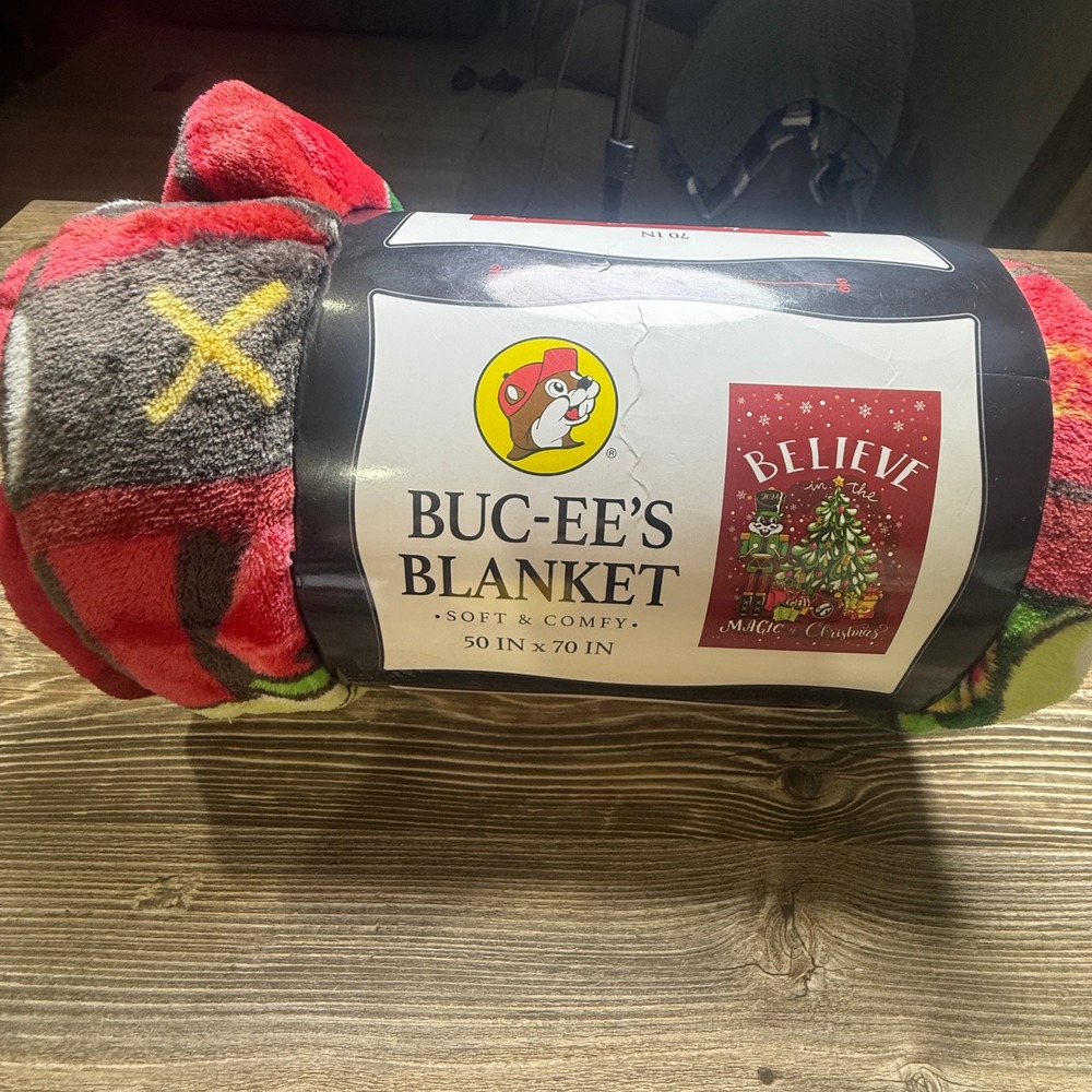 Buc-ees Christmas Blanket 2024 Nutcracker Believe Magic Holiday Throw 50x70 New